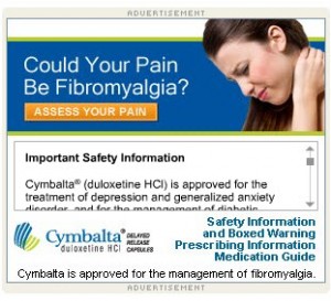 Cymbalta Banner Ad Cymbalta Banner Ad