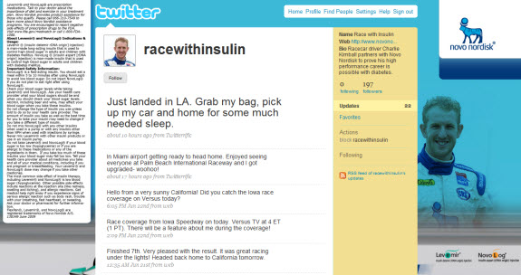 Twitter race with insulin Twitter race with insulin