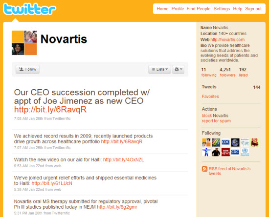 Novartis Twitter Novartis Twitter