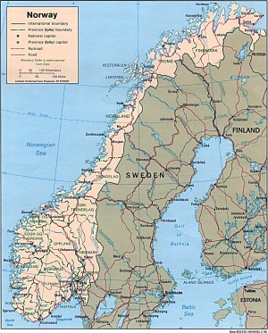norway map norway map
